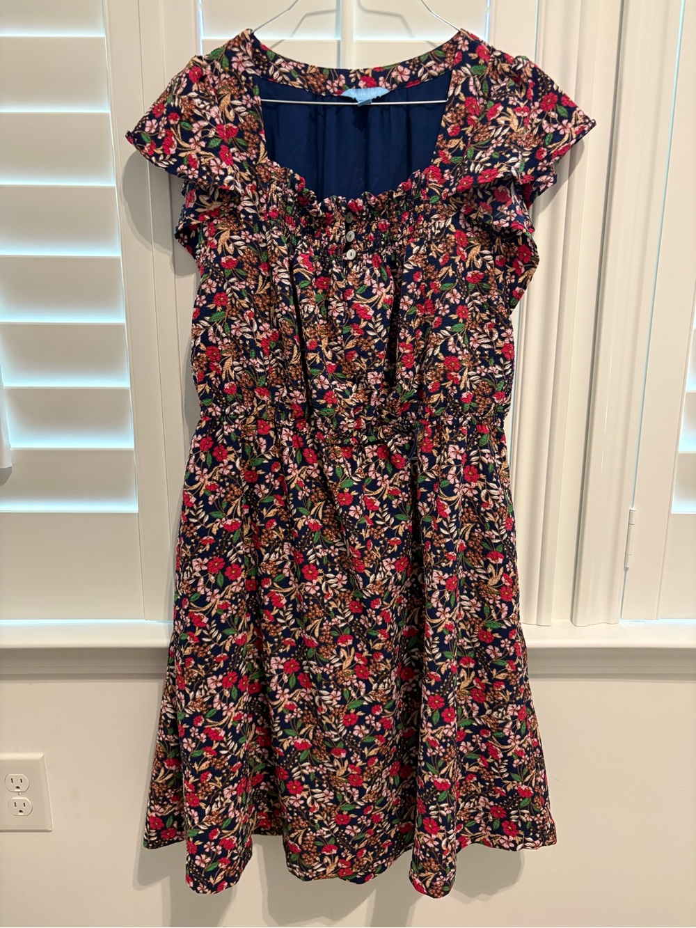 Draper James floral Ruffle Dress Large